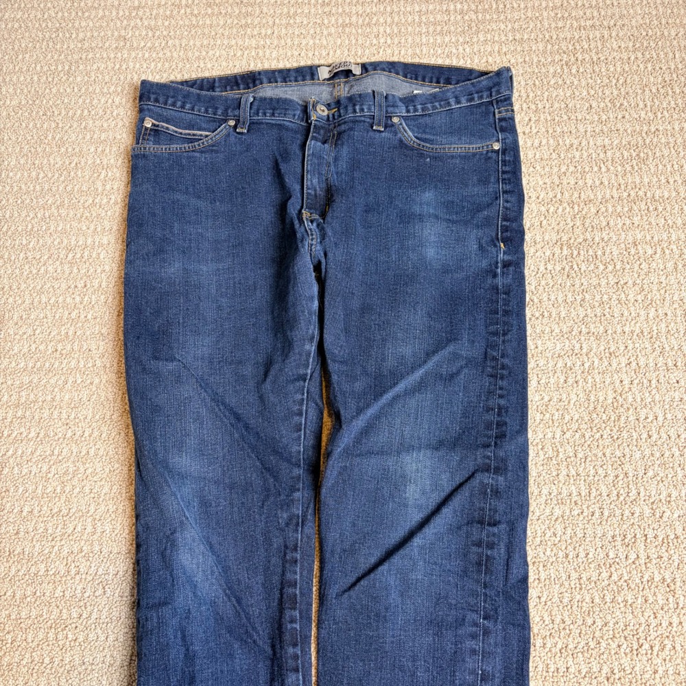 Naked & Famous Stacked Guy Deep Indigo Stretch Selvedge Jeans Blue 38 (36x30) - Picture 4 of 8